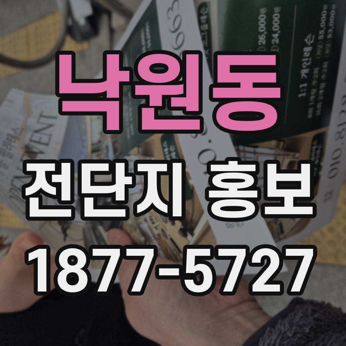 낙원동 전단지 홍보