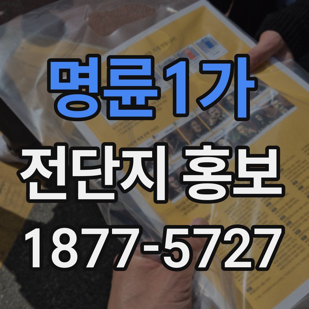 명륜1가 전단지 홍보
