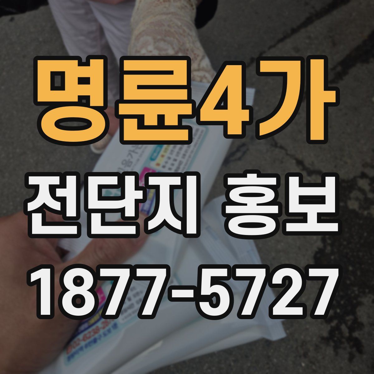 명륜4가 전단지 홍보