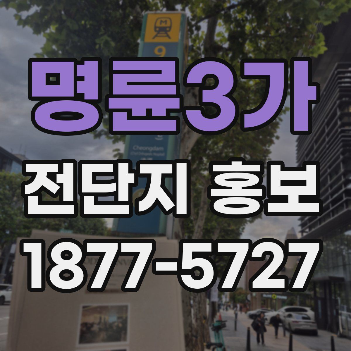 명륜3가 전단지 홍보