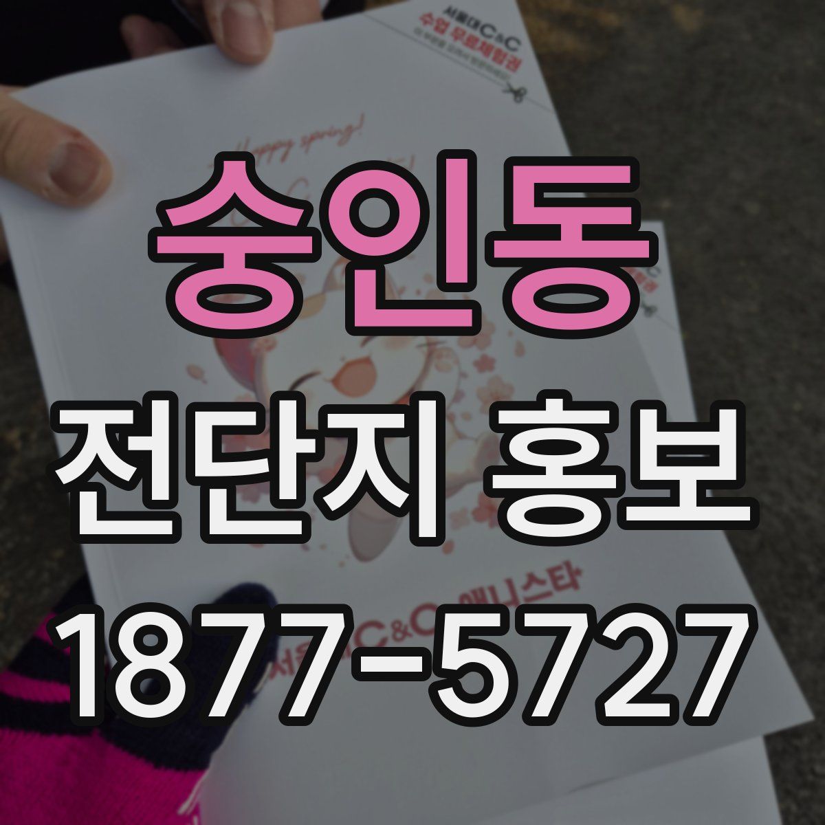 숭인동 전단지 홍보