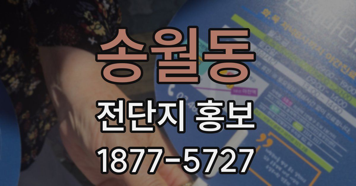 송월동 전단지 홍보