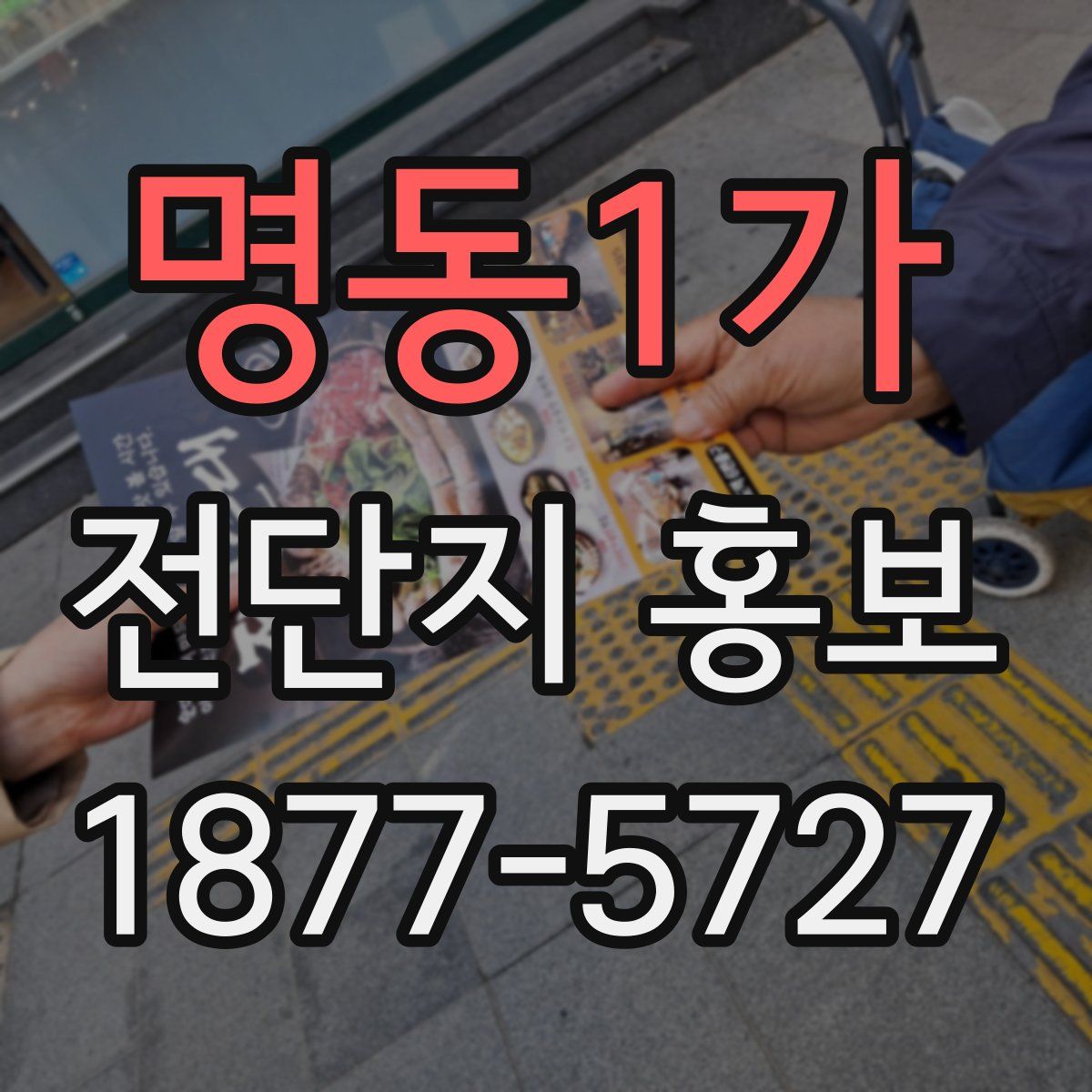명동1가 전단지 홍보