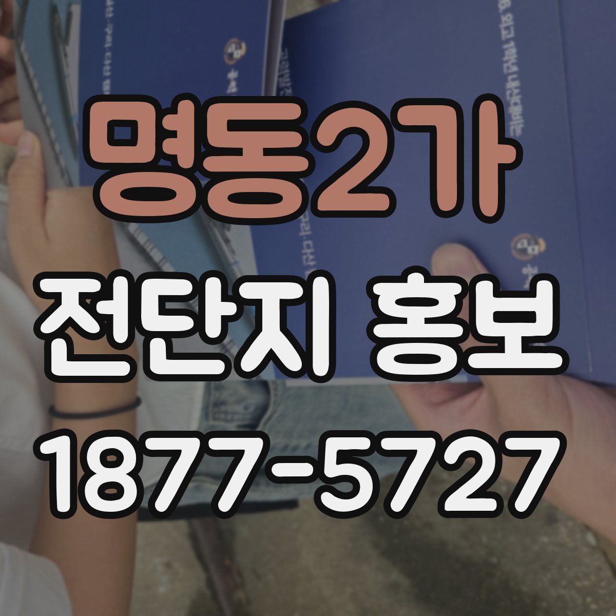 명동2가 전단지 홍보