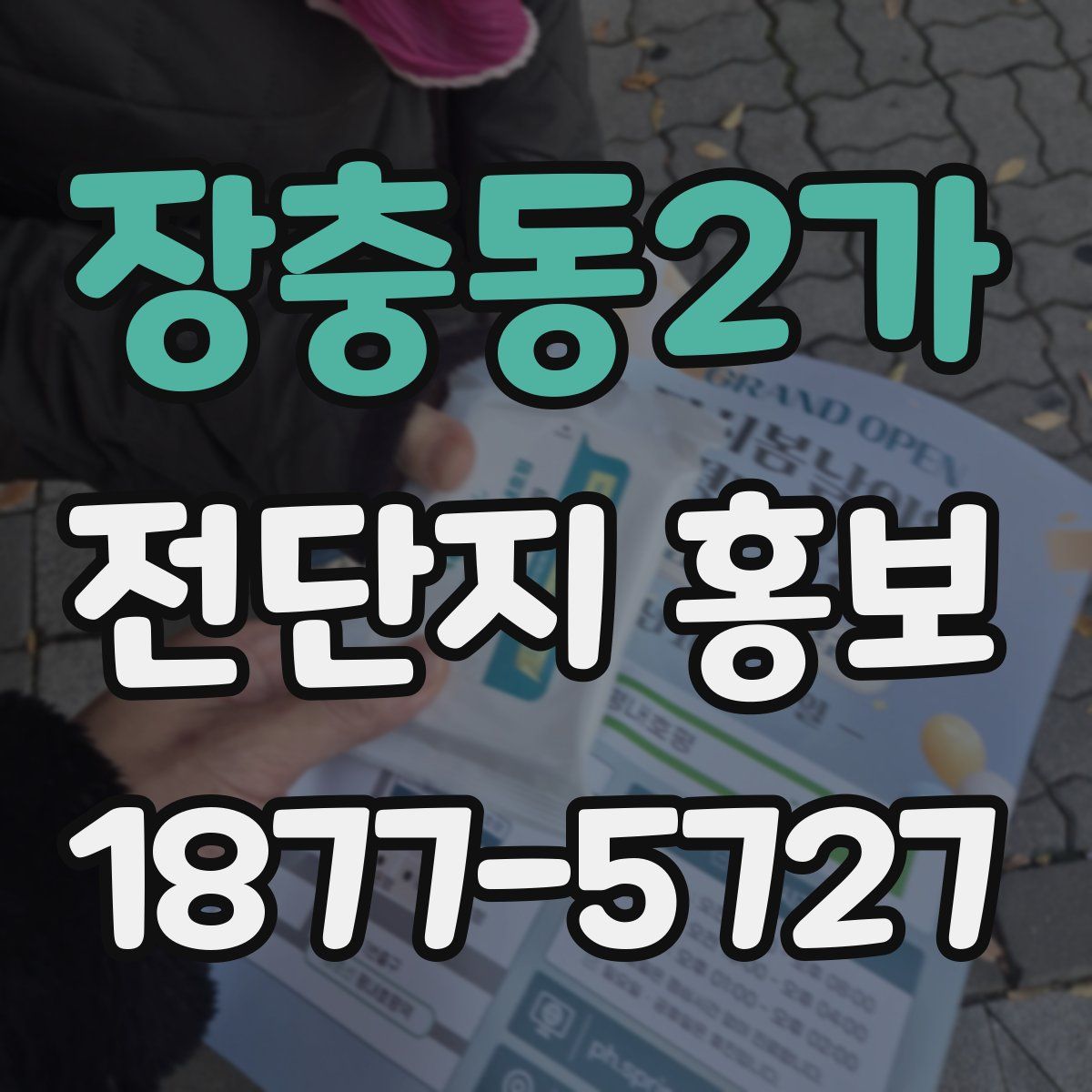 장충동2가 전단지 홍보