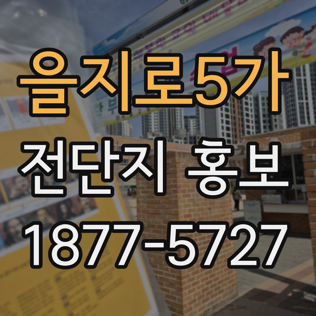 을지로5가 전단지 홍보