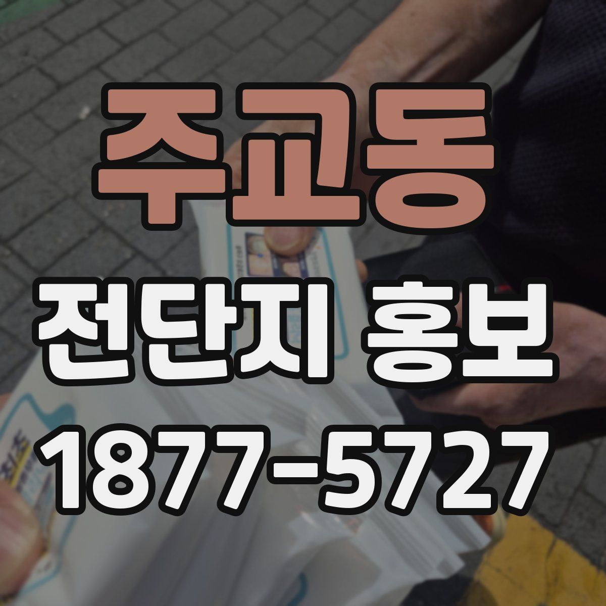 주교동 전단지 홍보