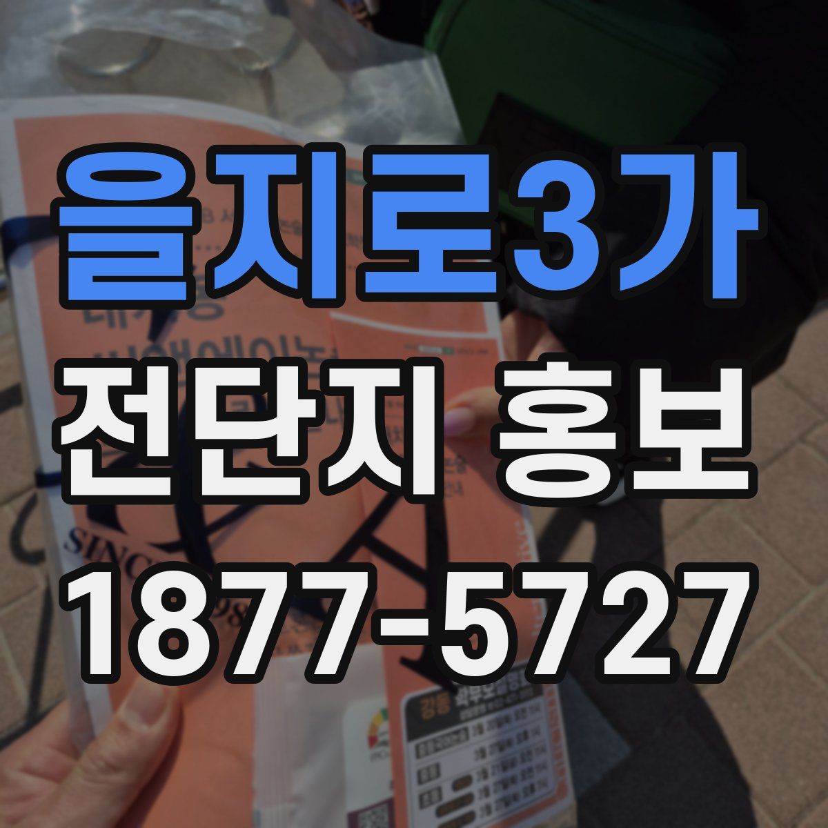 을지로3가 전단지 홍보