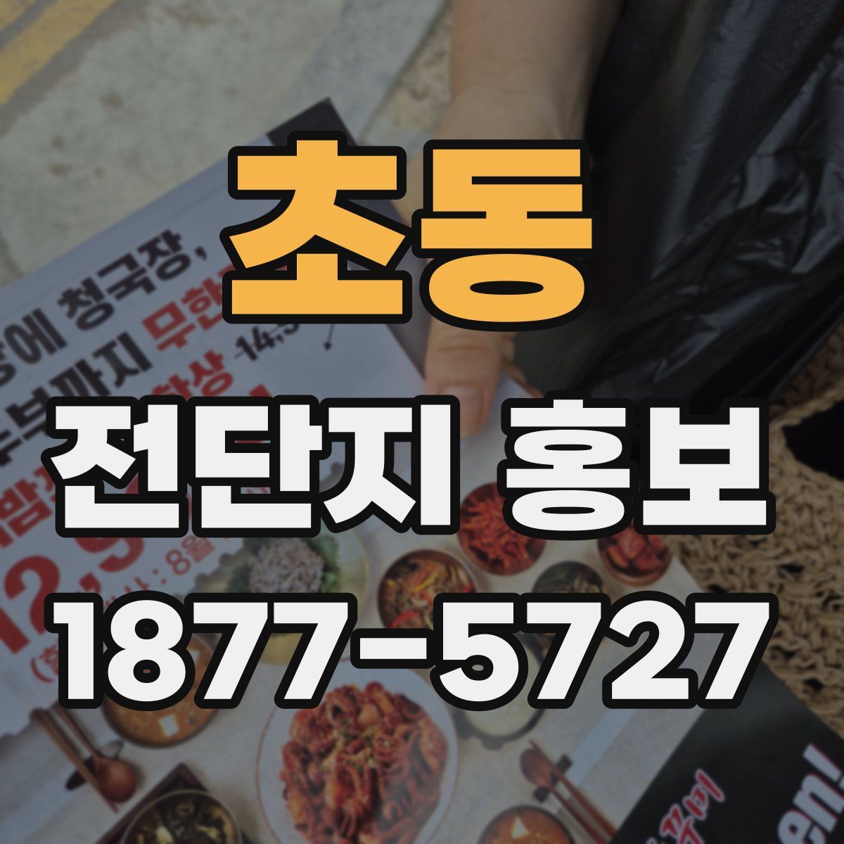 초동 전단지 홍보