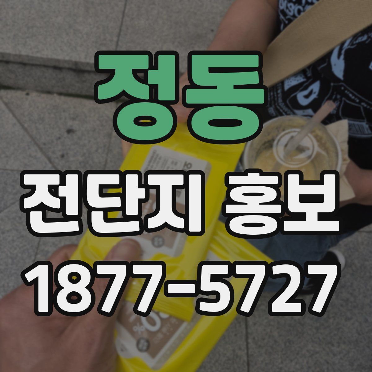 정동 전단지 홍보
