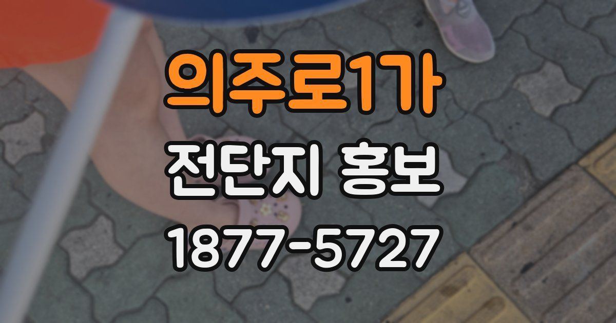 의주로1가 전단지 홍보