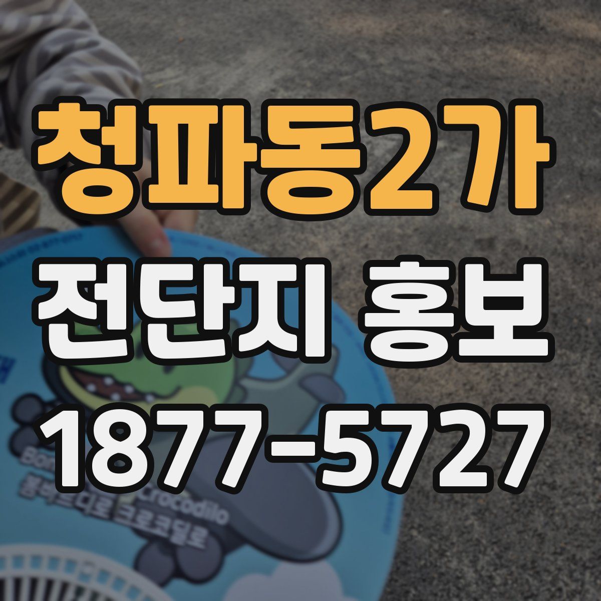 청파동2가 전단지 홍보