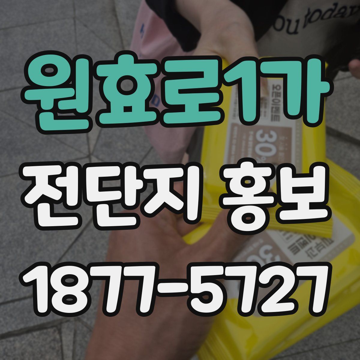 원효로1가 전단지 홍보