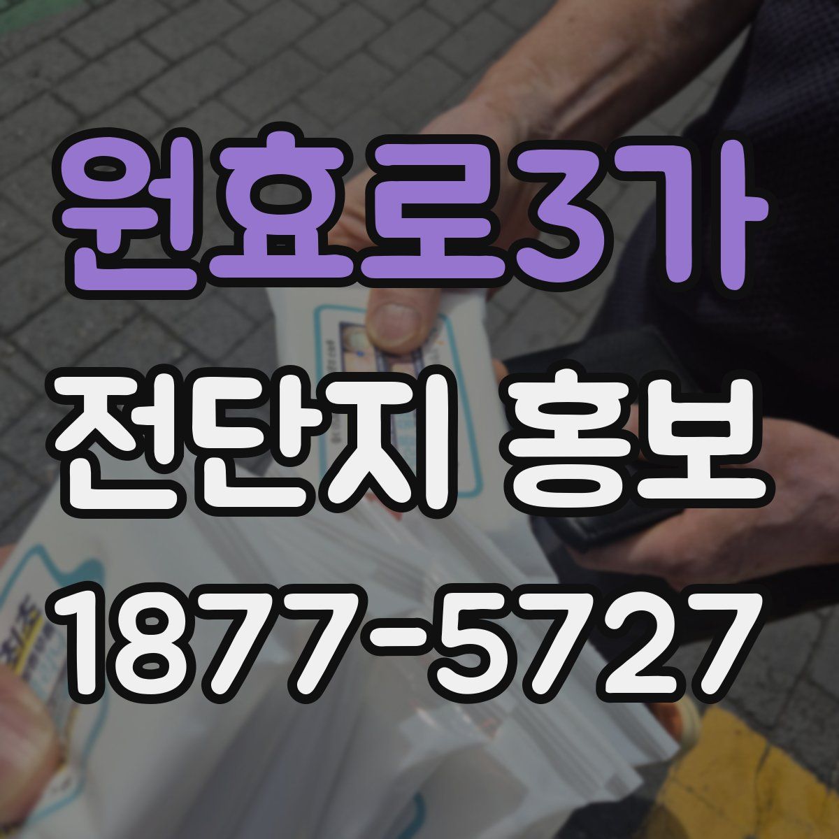 원효로3가 전단지 홍보