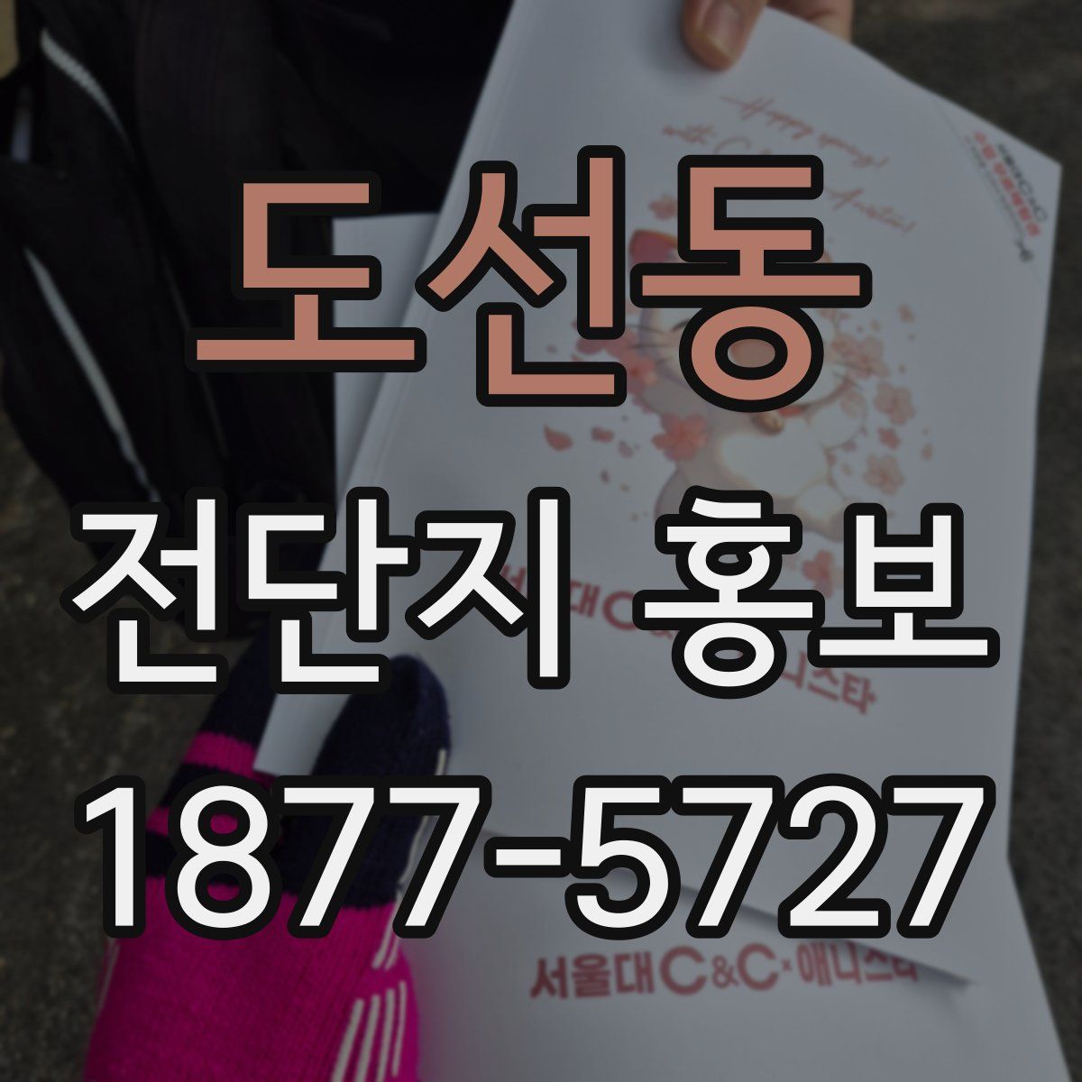 도선동 전단지 홍보