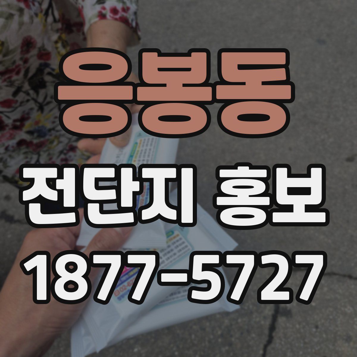 응봉동 전단지 홍보