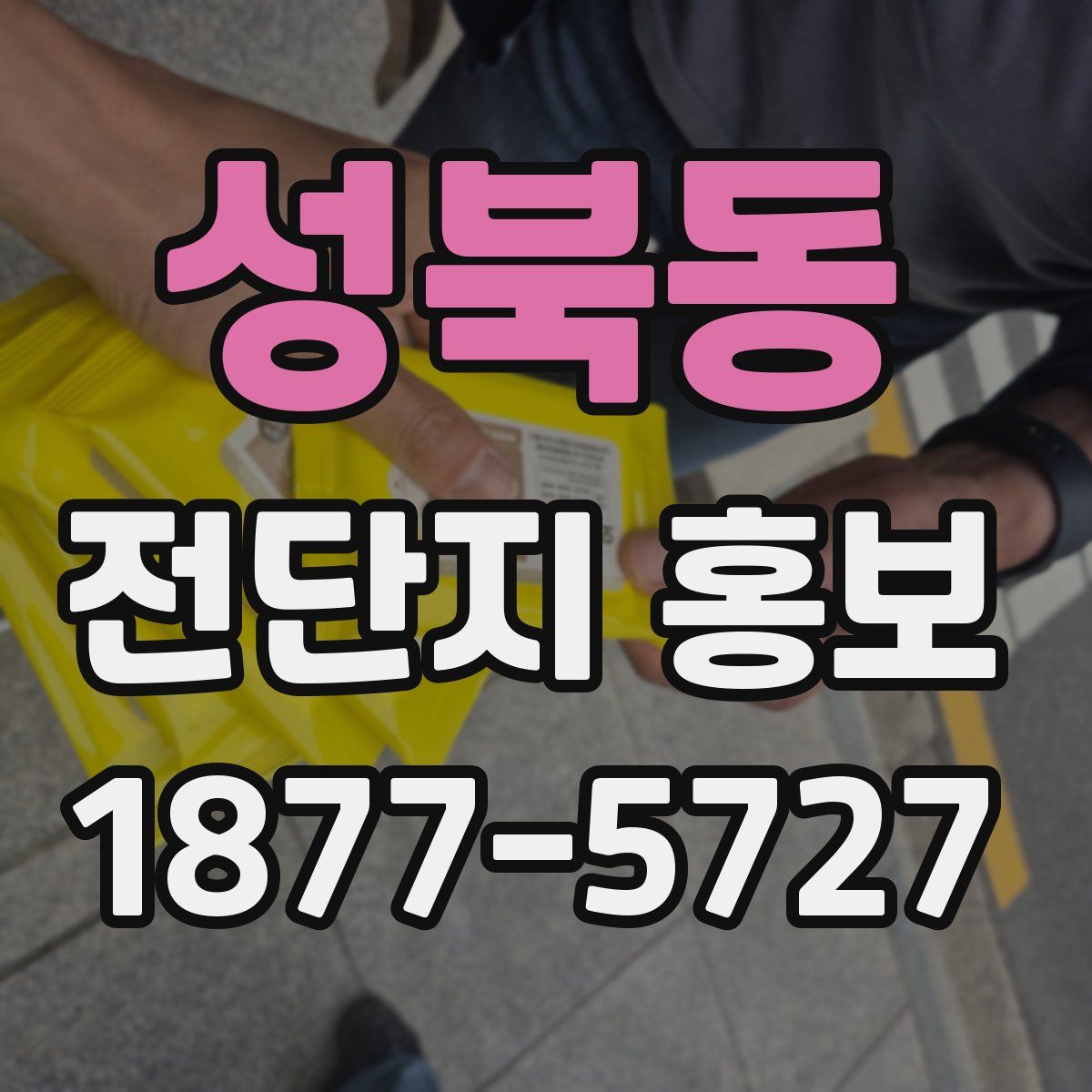 성북동 전단지 홍보
