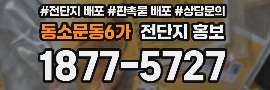 동소문동6가 전단지 홍보