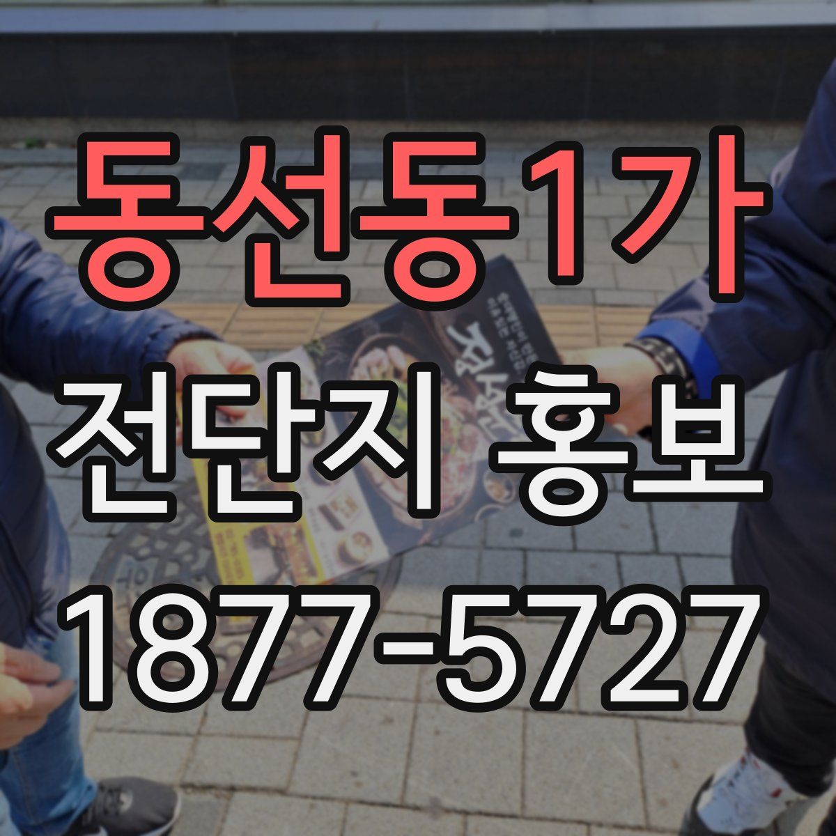 동선동1가 전단지 홍보