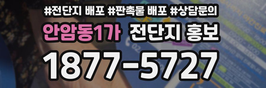 안암동1가 전단지 홍보