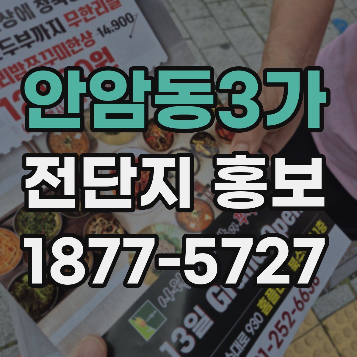 안암동3가 전단지 홍보