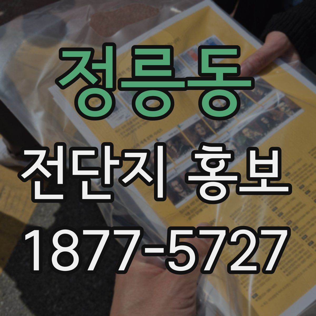 정릉동 전단지 홍보