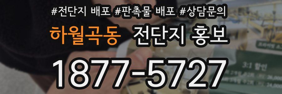 하월곡동 전단지 홍보