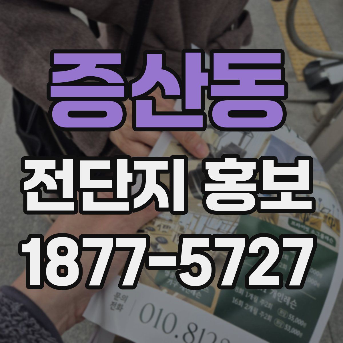 증산동 전단지 홍보
