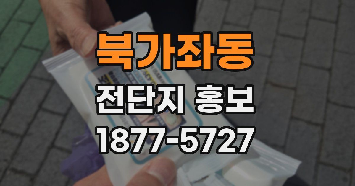 북가좌동 전단지 홍보