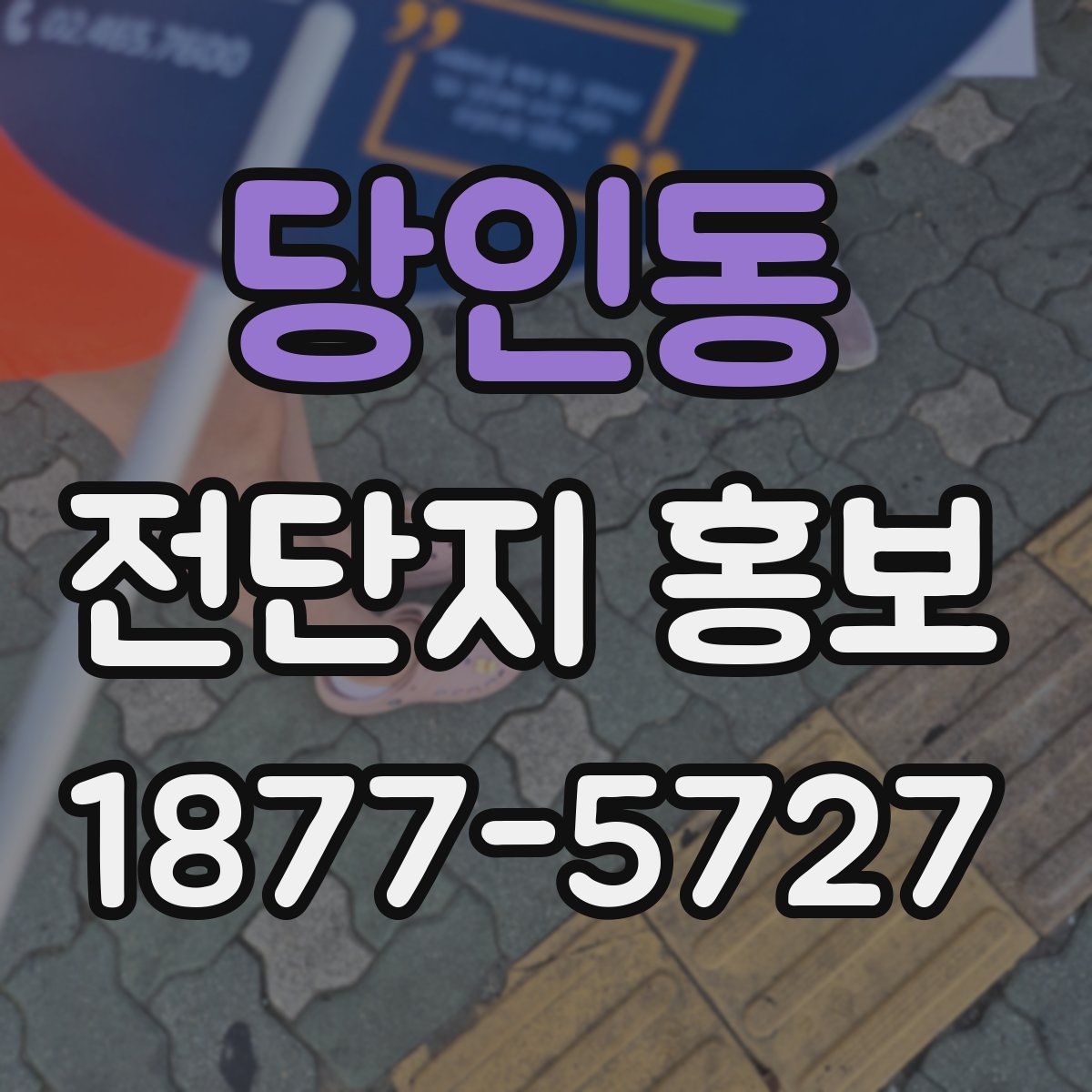 당인동 전단지 홍보