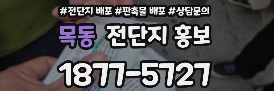 목동 전단지 홍보