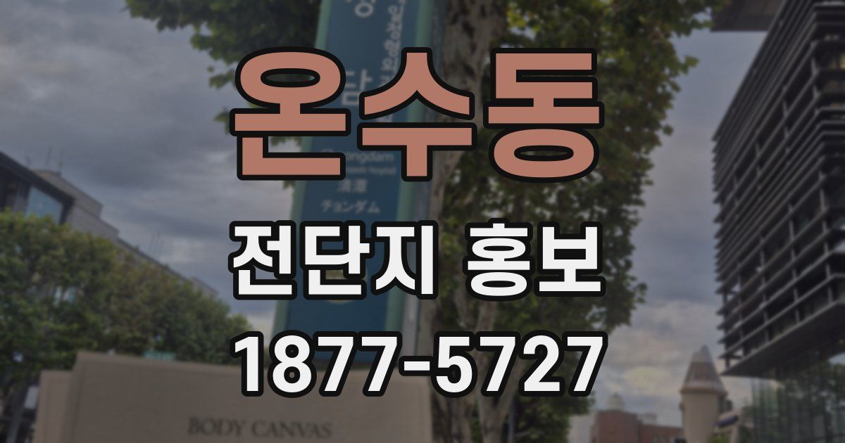 온수동 전단지 홍보