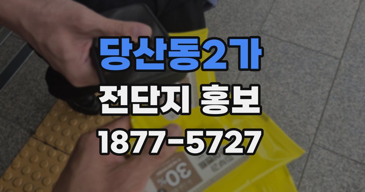 당산동2가 전단지 홍보