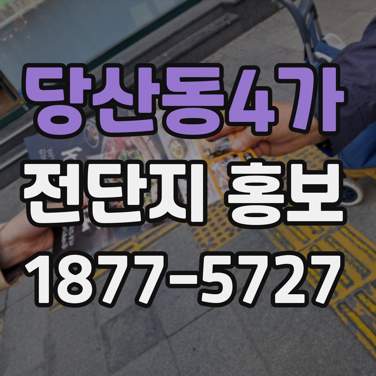당산동4가 전단지 홍보