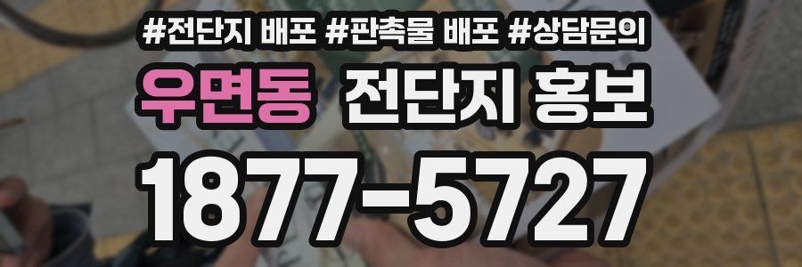 우면동 전단지 홍보
