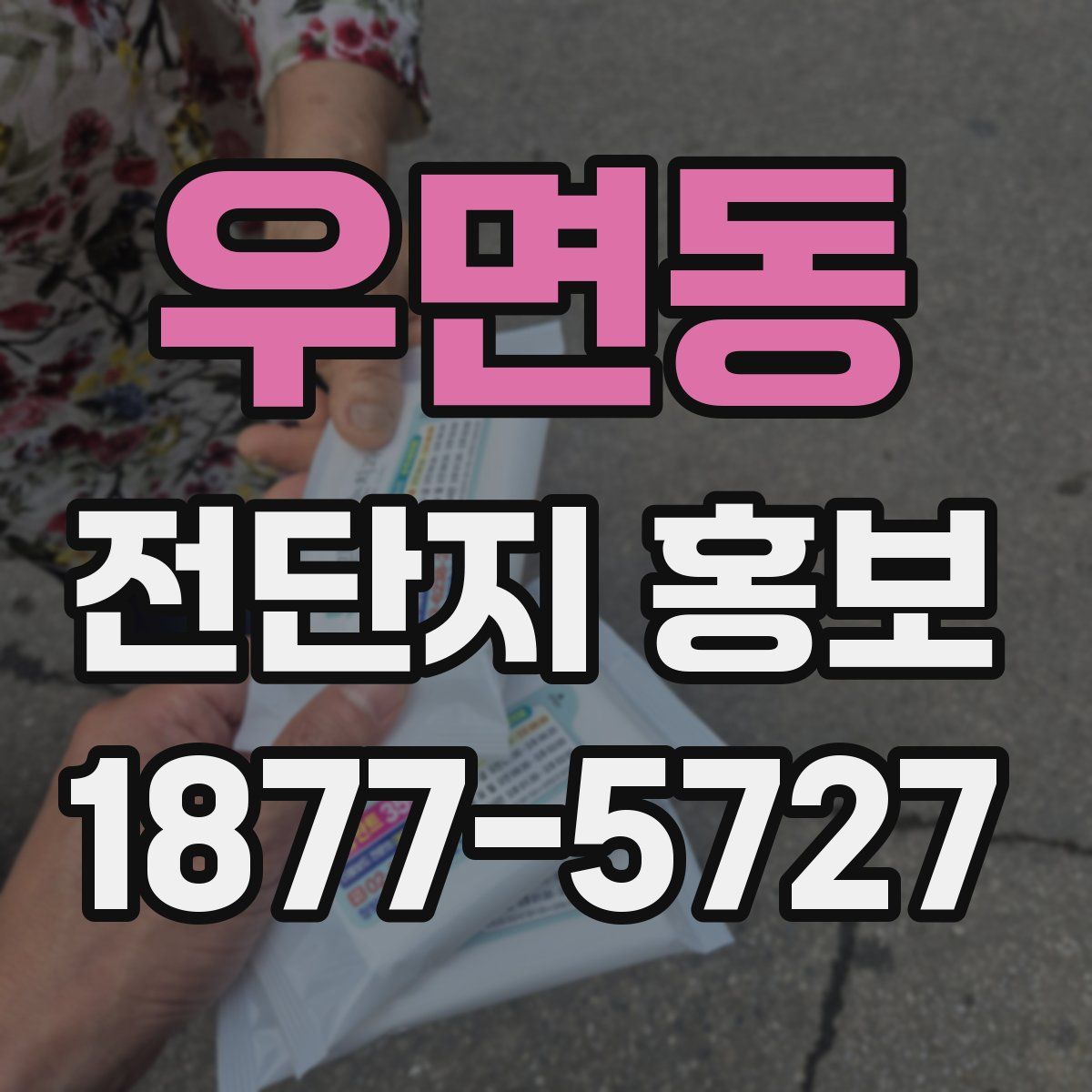 우면동 전단지 홍보