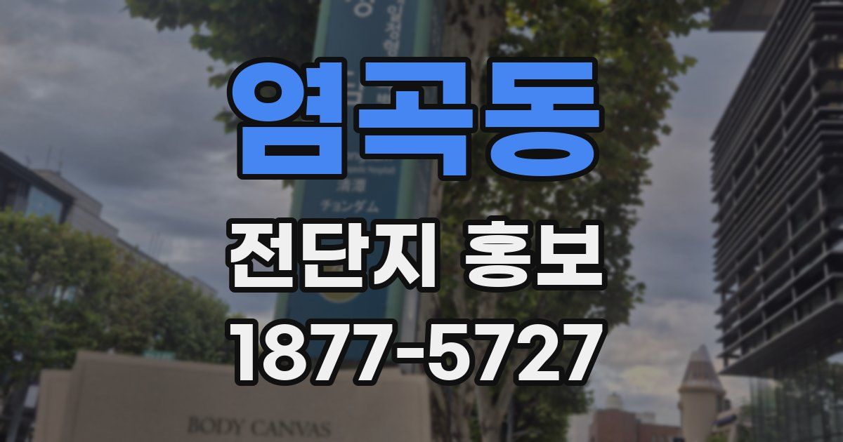 염곡동 전단지 홍보