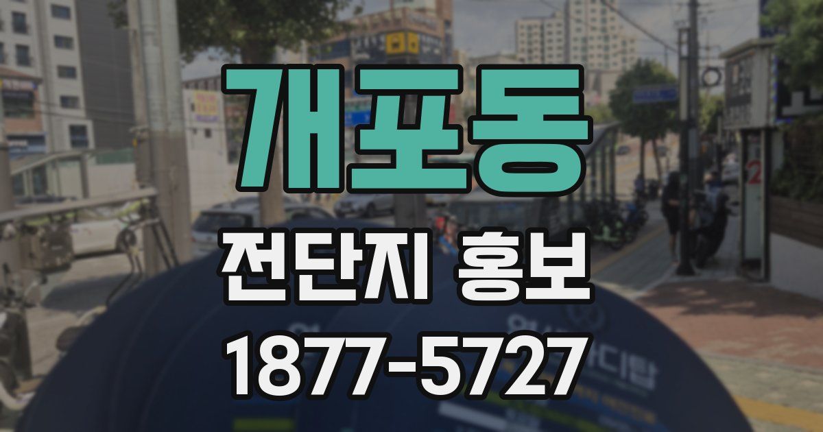 개포동 전단지 홍보