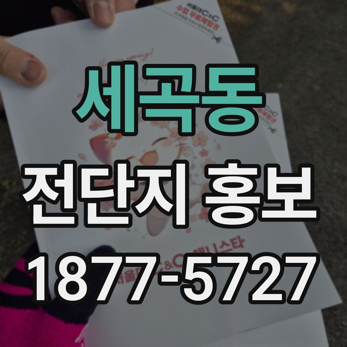 세곡동 전단지 홍보
