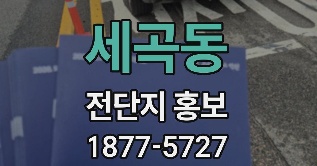 세곡동 전단지 홍보