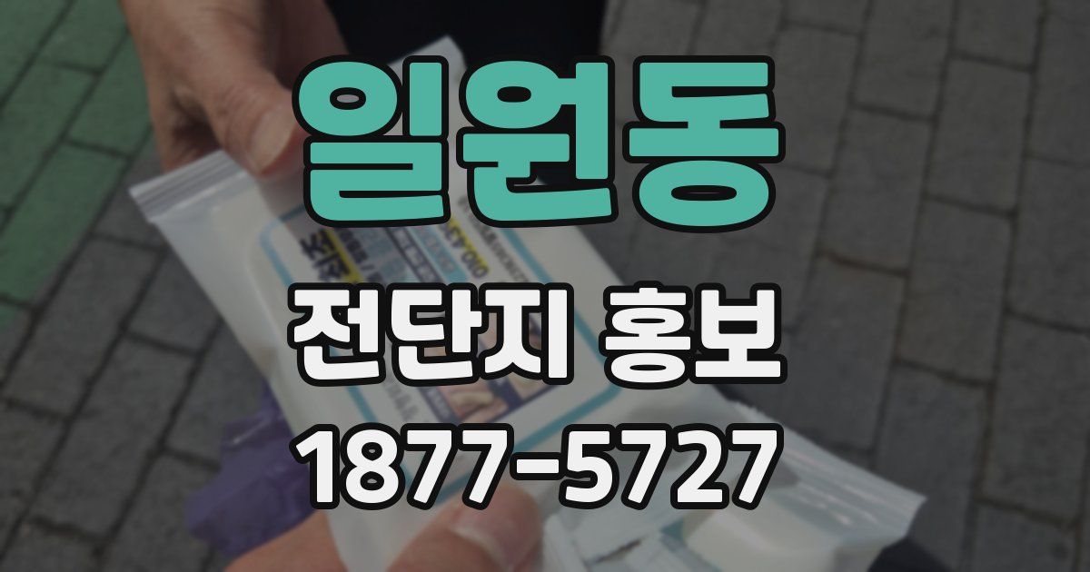 일원동 전단지 홍보