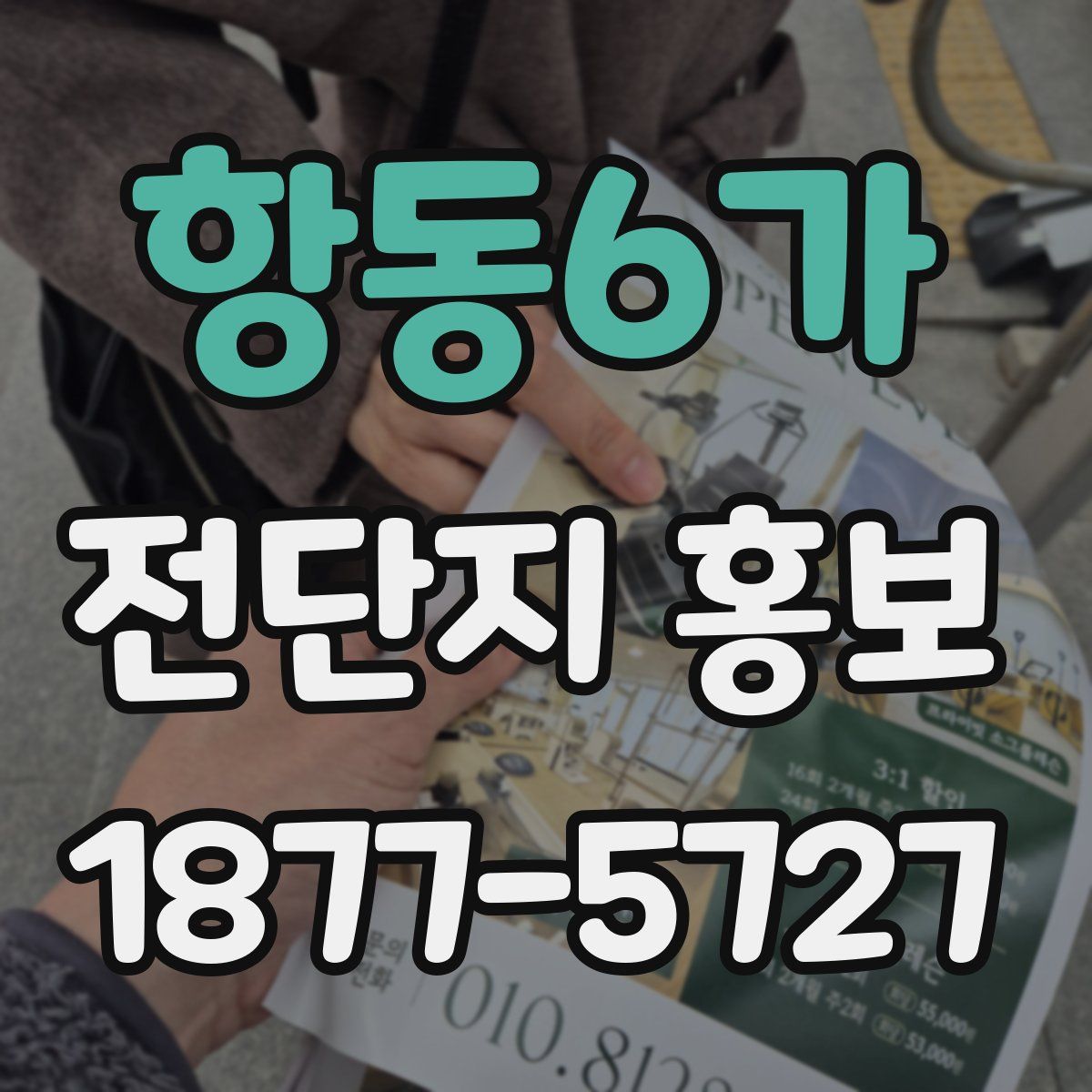 항동6가 전단지 홍보