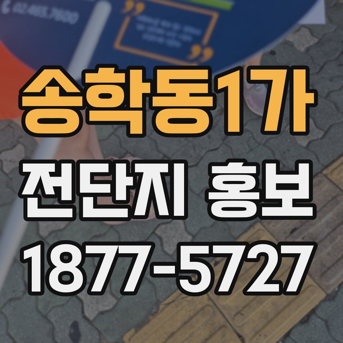 송학동1가 전단지 홍보