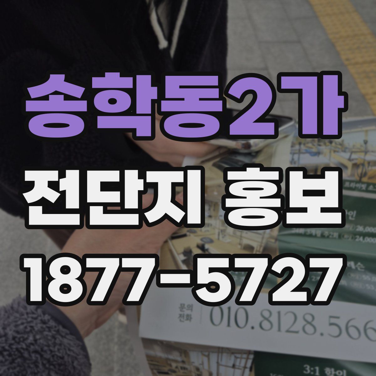 송학동2가 전단지 홍보