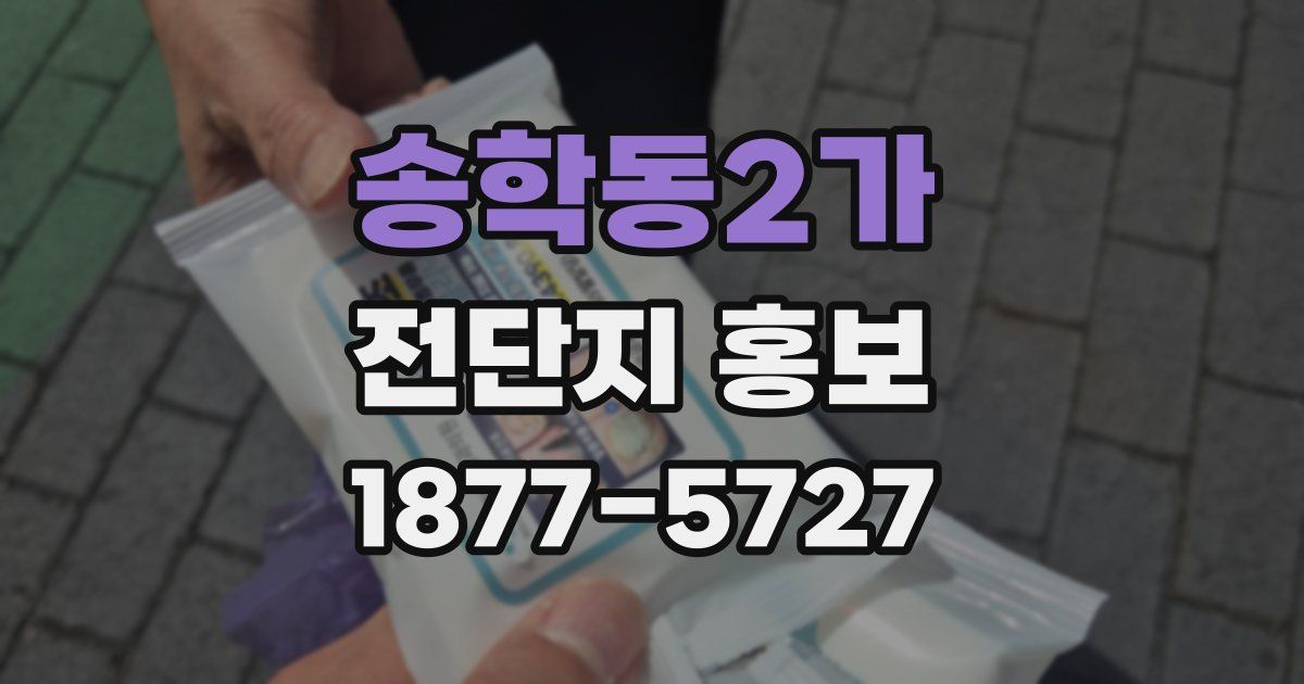 송학동2가 전단지 홍보