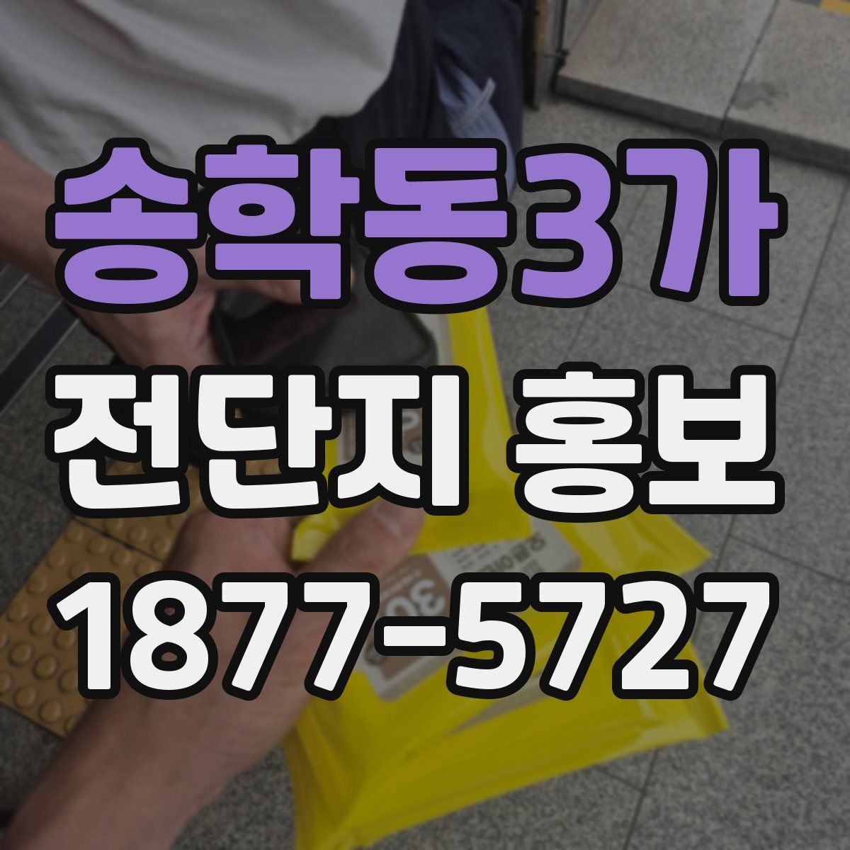 송학동3가 전단지 홍보