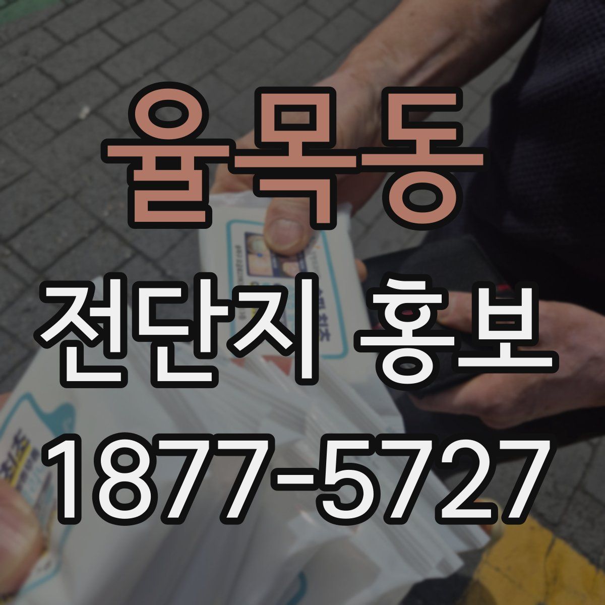 율목동 전단지 홍보