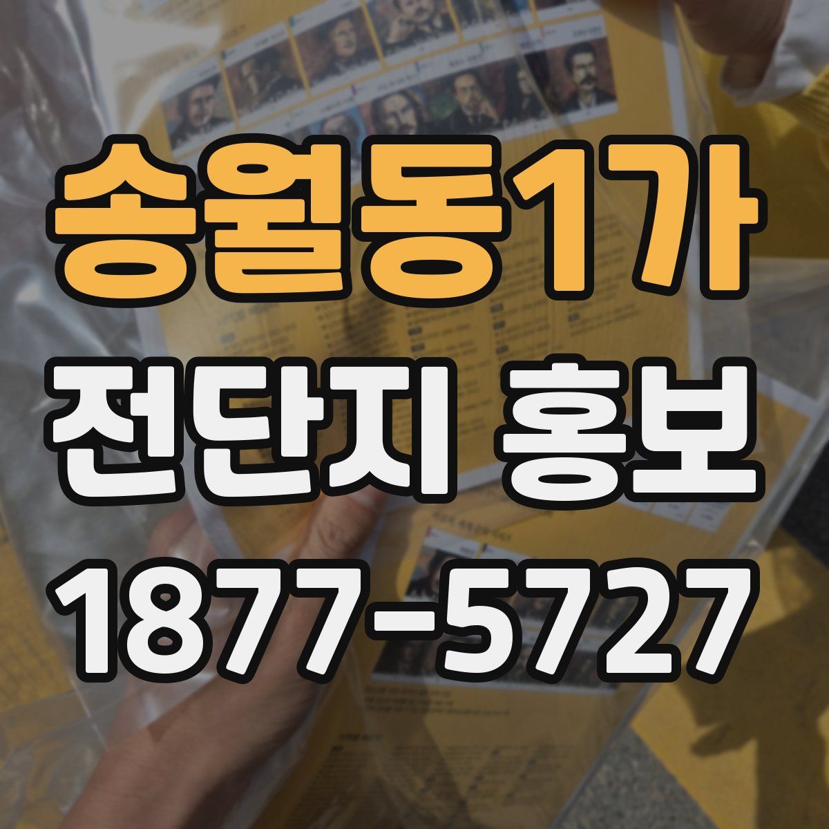 송월동1가 전단지 홍보