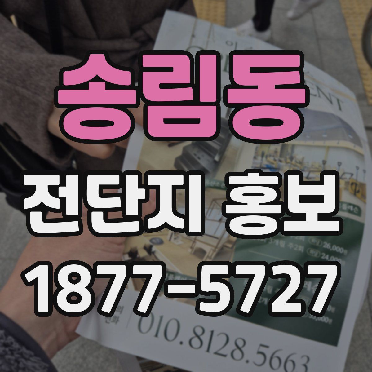 송림동 전단지 홍보