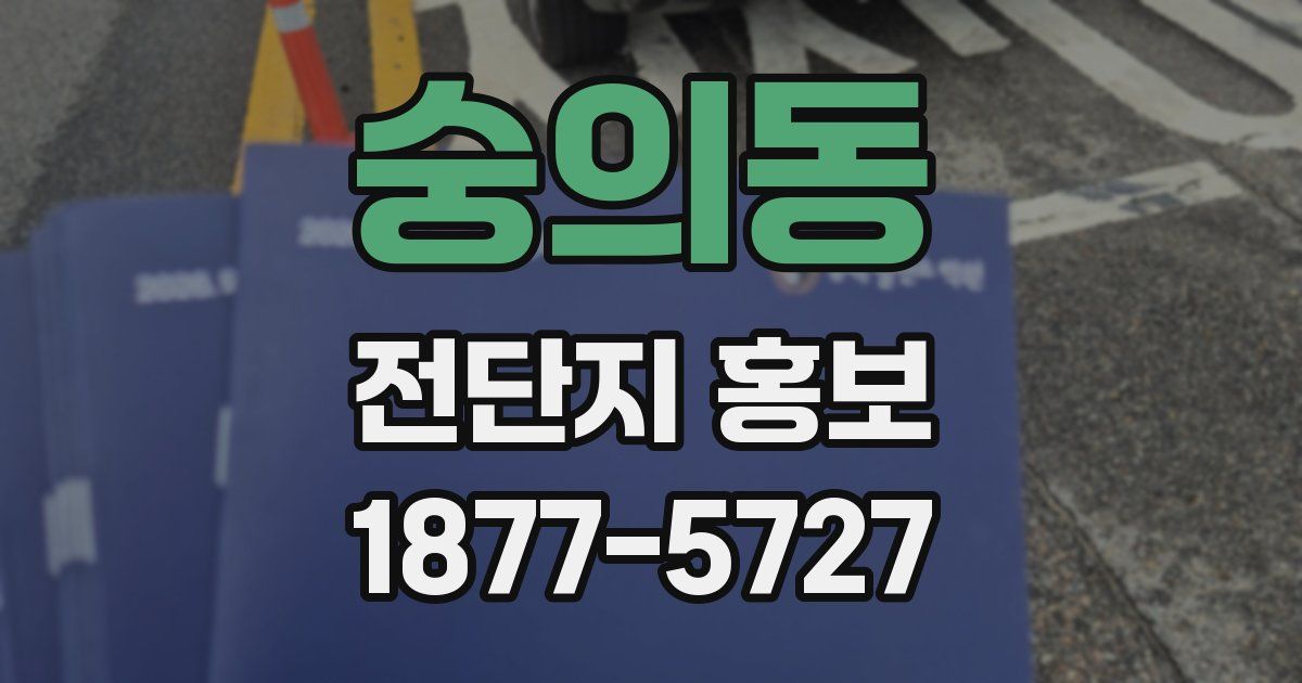 숭의동 전단지 홍보